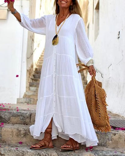 LONERA - BOHO LINEN DRESS - Alira - Boutique
