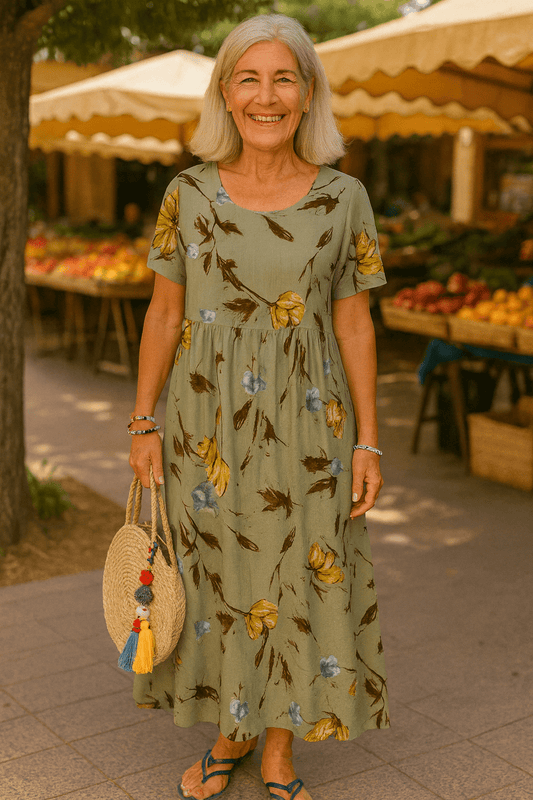 Lucie | Vintage Floral Maxi Dress - Light, Flattering & Effortlessly Elegant - Alira - Boutique