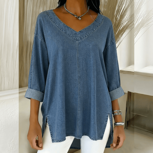 Lucy | Stylish Denim Top - Alira - Boutique