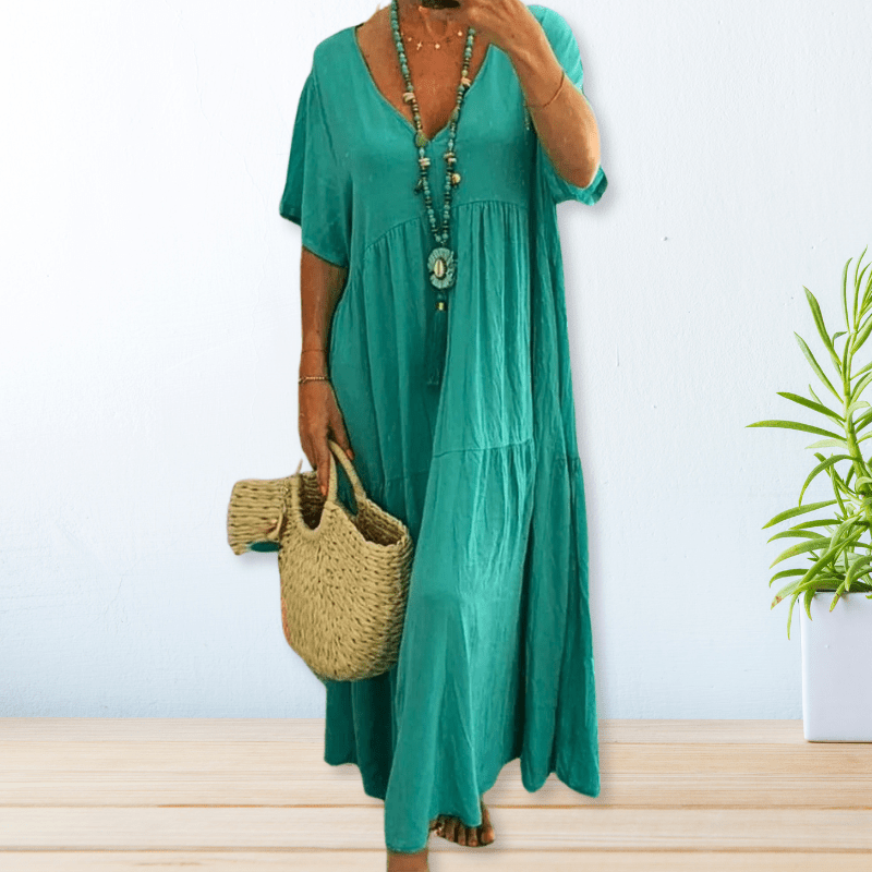 Maelis | Cotton Linen Dress - Alira - Boutique