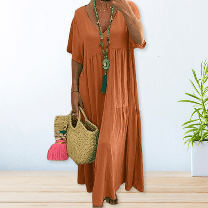 Maelis | Cotton Linen Dress - Alira - Boutique