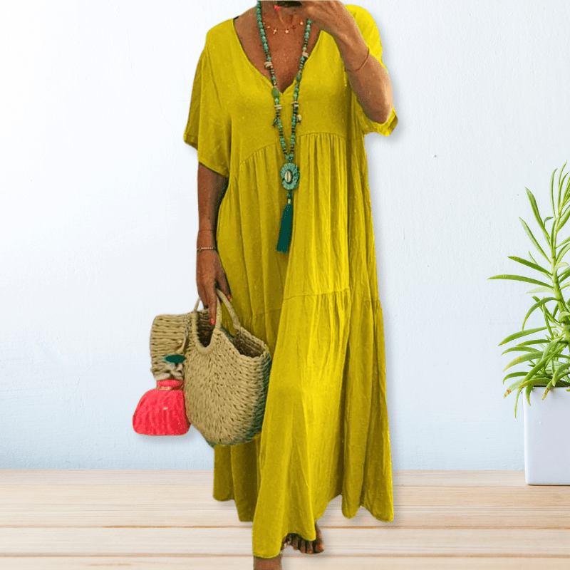 Maelis | Cotton Linen Dress - Alira - Boutique