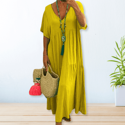 Maelis | Cotton Linen Dress - Alira - Boutique