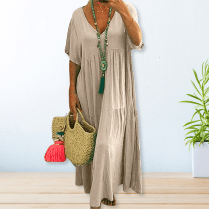Maelis | Cotton Linen Dress - Alira - Boutique