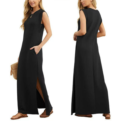 Maliya - Sleeveless Casual Maxi Dress - Alira - Boutique