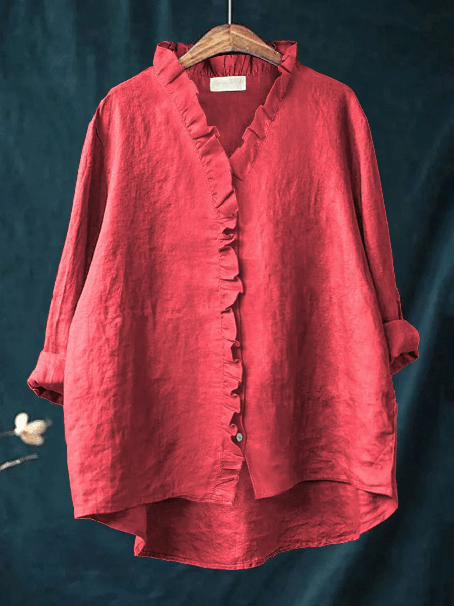 Maribel | Soft Ruffle Blouse - for Real Comfort - Alira - Boutique