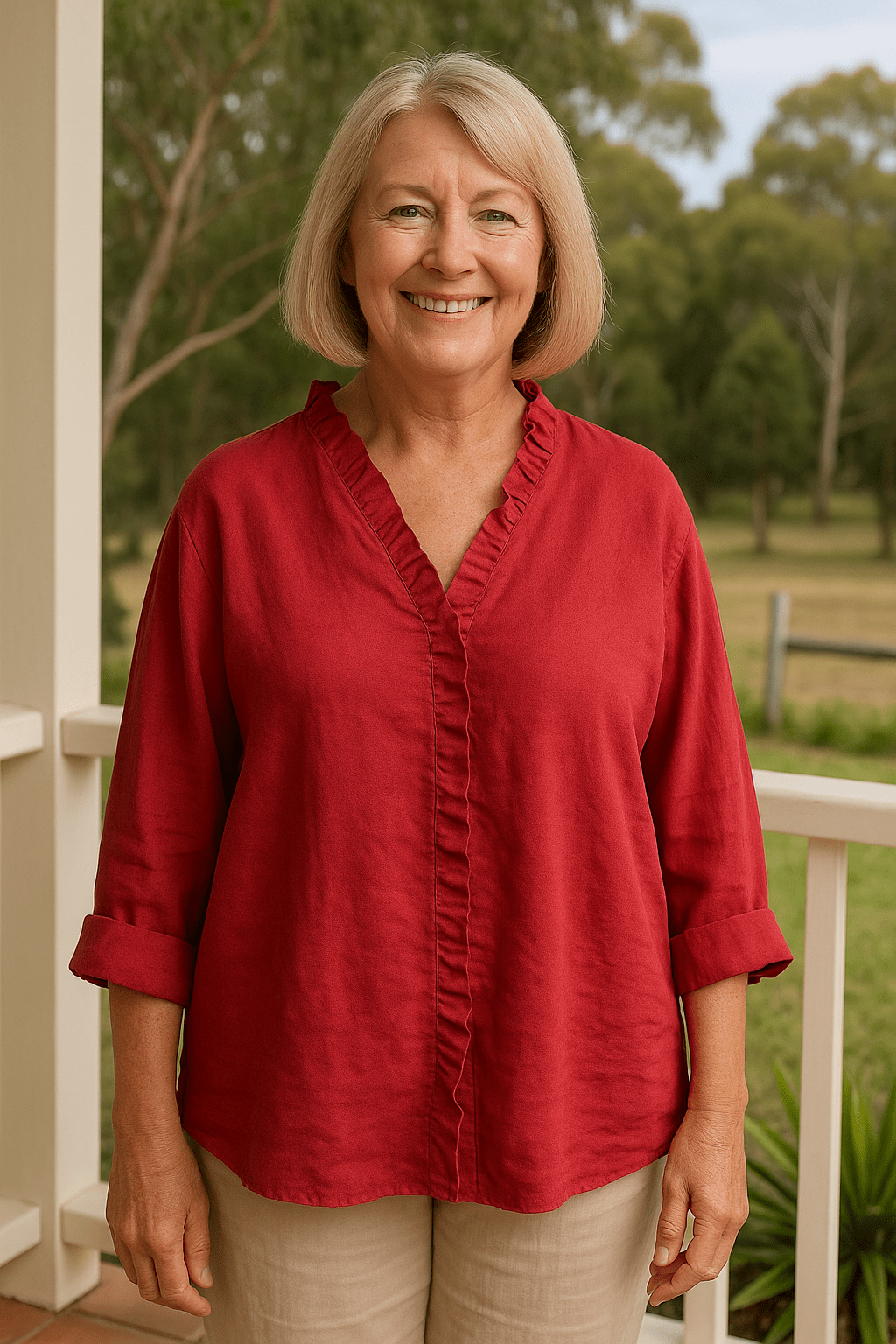 Maribel | Soft Ruffle Blouse - for Real Comfort - Alira - Boutique