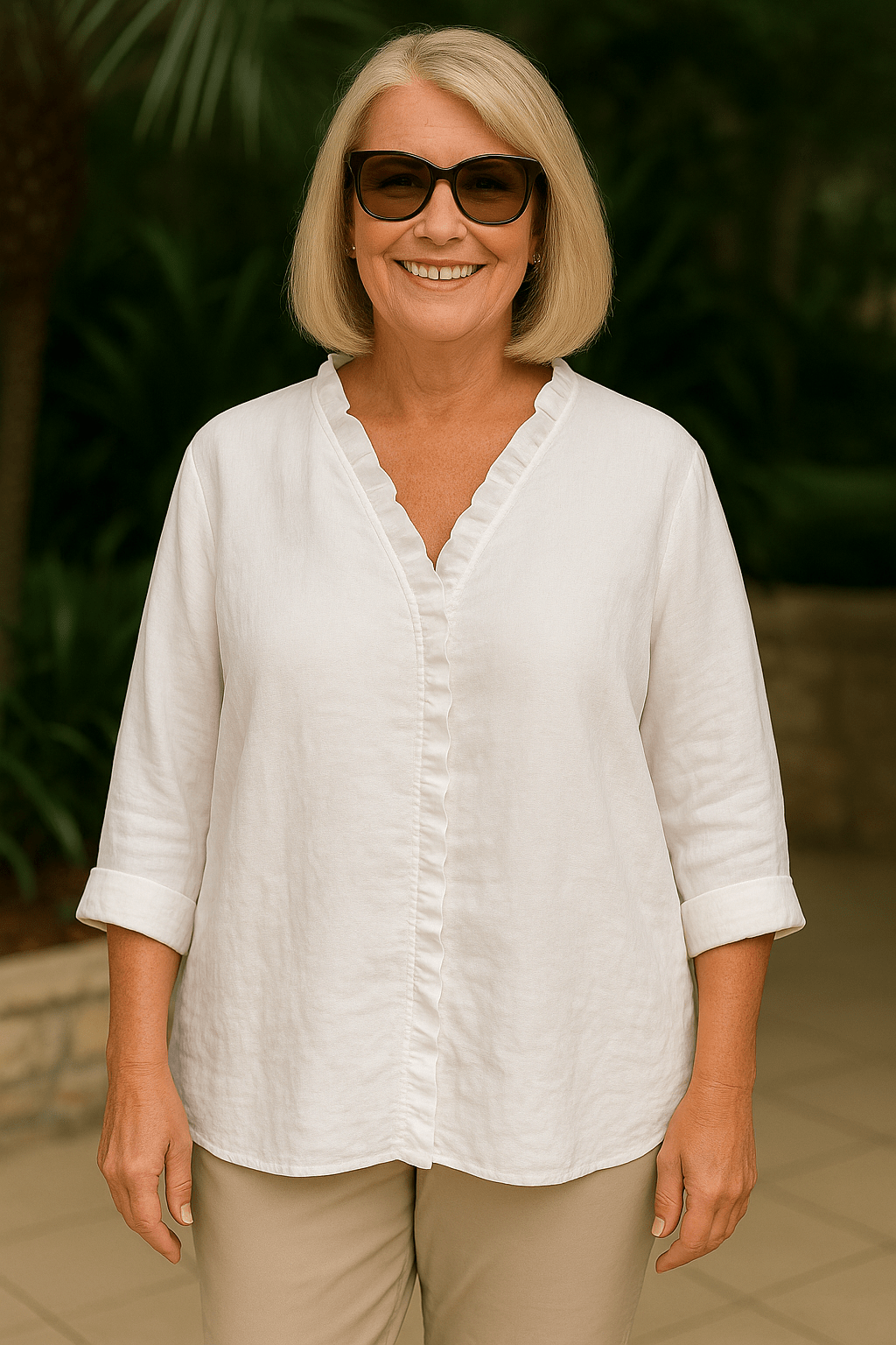 Maribel | Soft Ruffle Blouse - for Real Comfort - Alira - Boutique