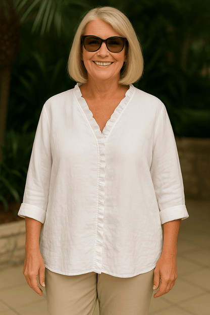 Maribel | Soft Ruffle Blouse - for Real Comfort - Alira - Boutique