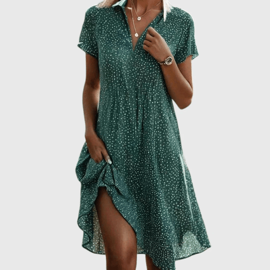Marina | Short Sleeve Midi Dress - Alira - Boutique
