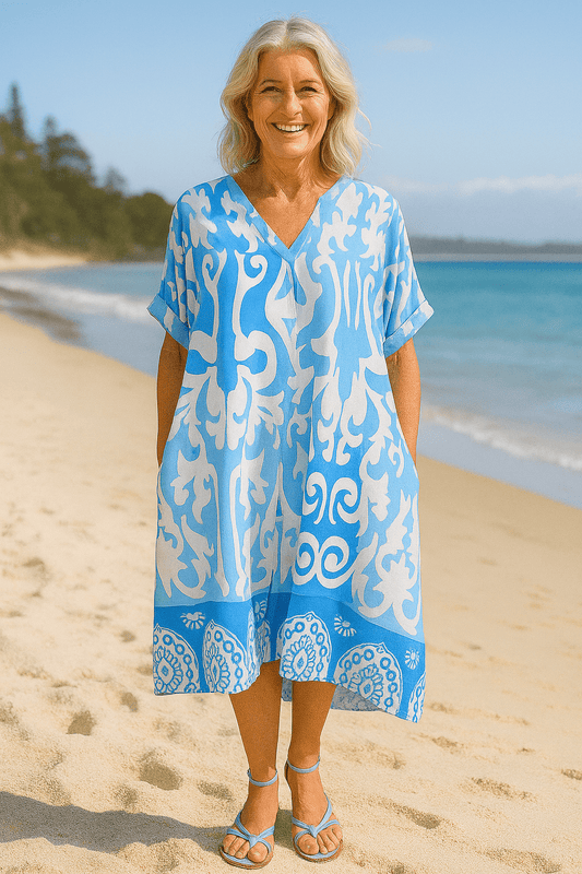 Marisela | Breeze Midi Dress – Lightness, Confidence & Carefree Style - Alira - Boutique