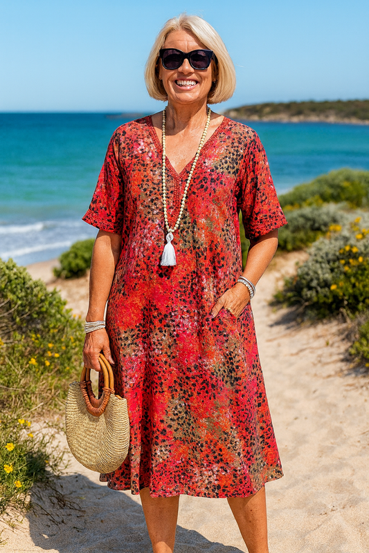 Mary | Elegant Midi Dress - Skims tummy - Alira - Boutique