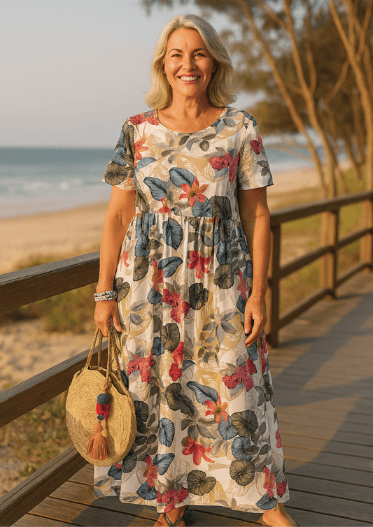 Masie | Breezy Floral Maxi Dress - Alira - Boutique