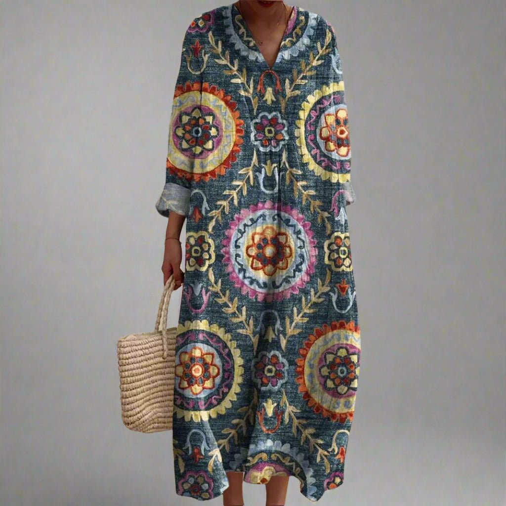 Matilda | Elegant Geometric Dress - Alira - Boutique
