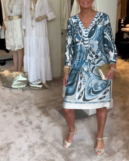 Moonie - Sunburst Printed Dress - Alira - Boutique