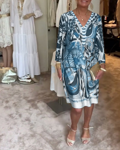 Moonie - Sunburst Printed Dress - Alira - Boutique