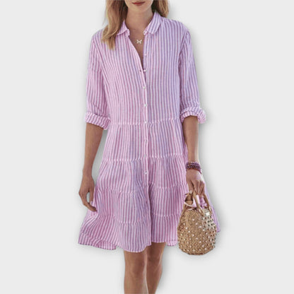 Nadie - Striped Breezy Dress - Alira - Boutique