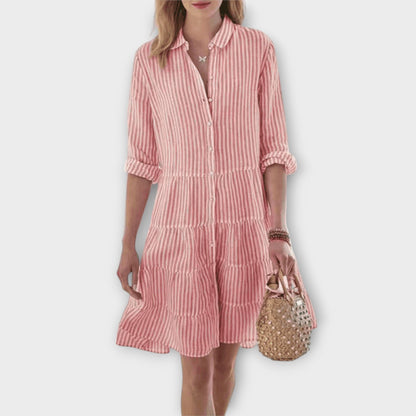 Nadie - Striped Breezy Dress - Alira - Boutique