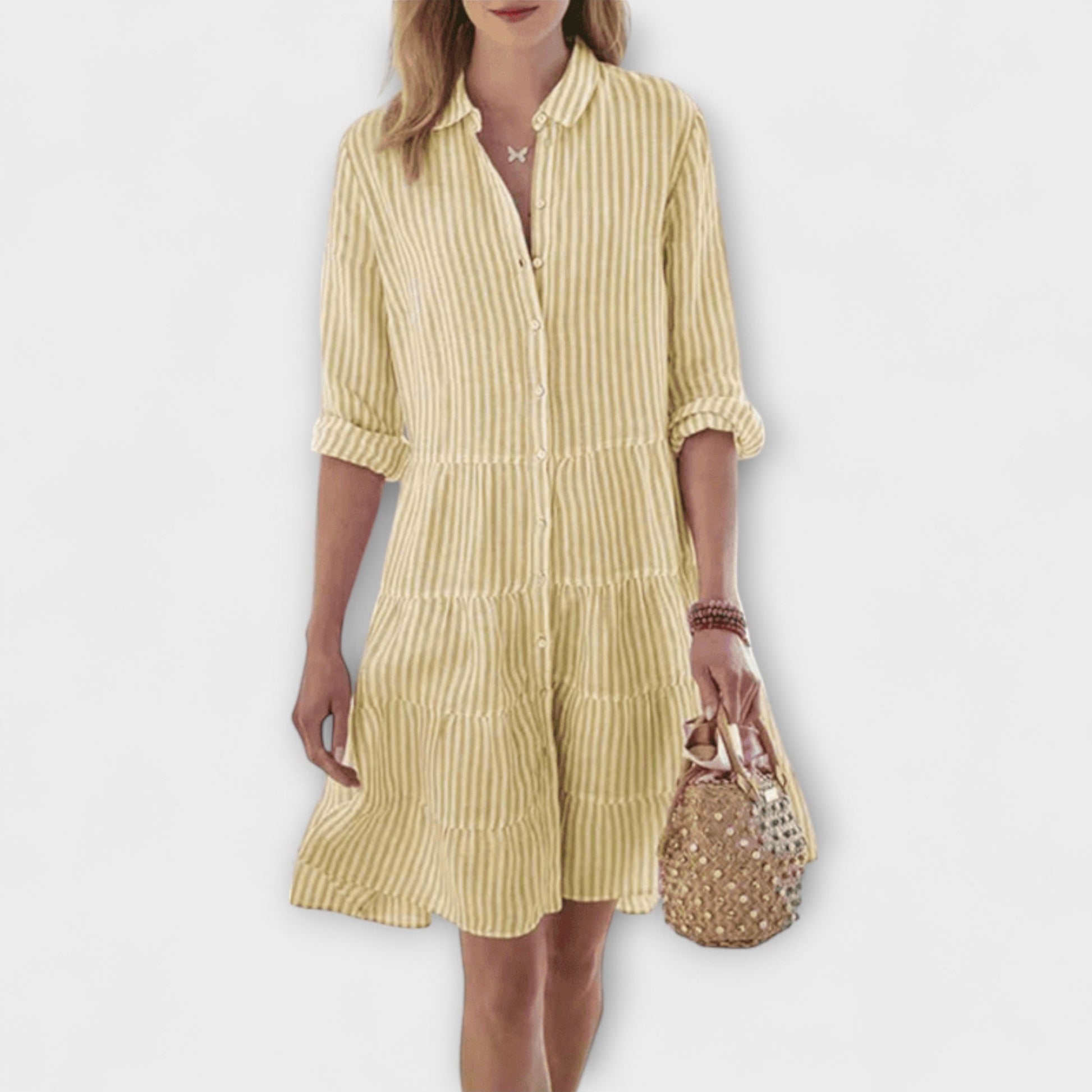 Nadie - Striped Breezy Dress - Alira - Boutique