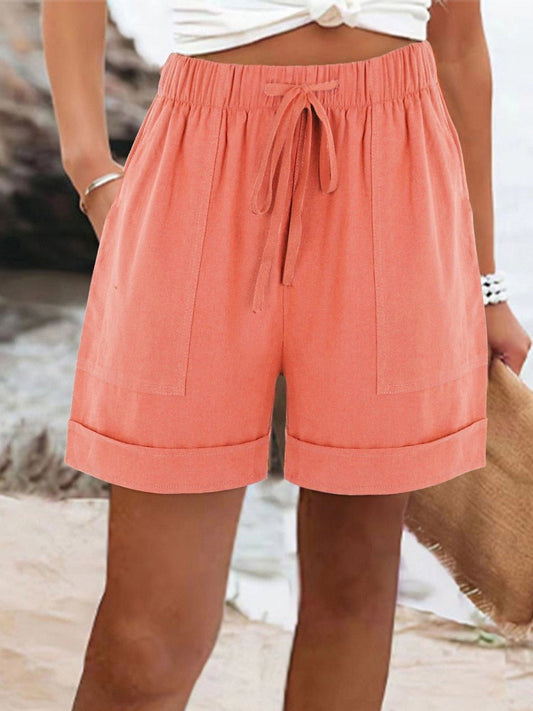 Cataleya | Cotton Linen Vacation Shorts