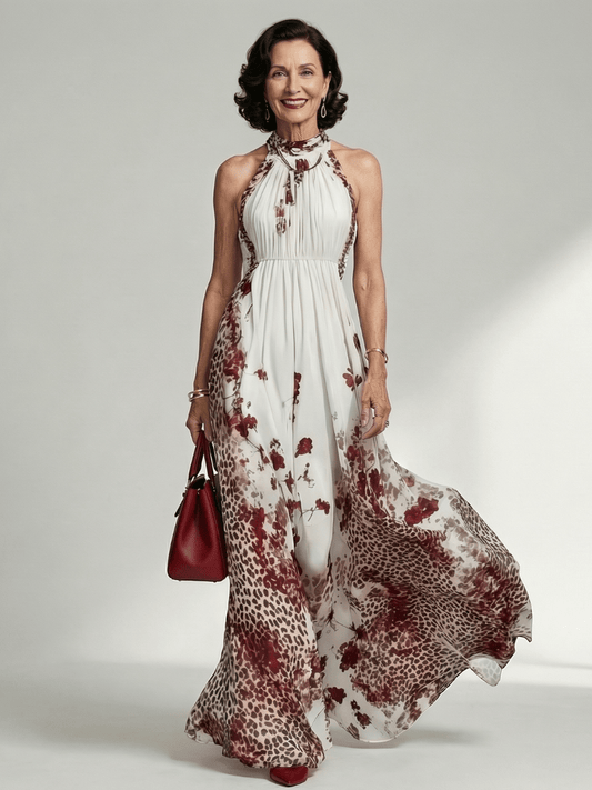 Orlune | Pleated Maxi Dress in White - Alira - Boutique