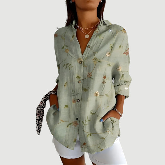 Amalie | Artistic Floral Blouse