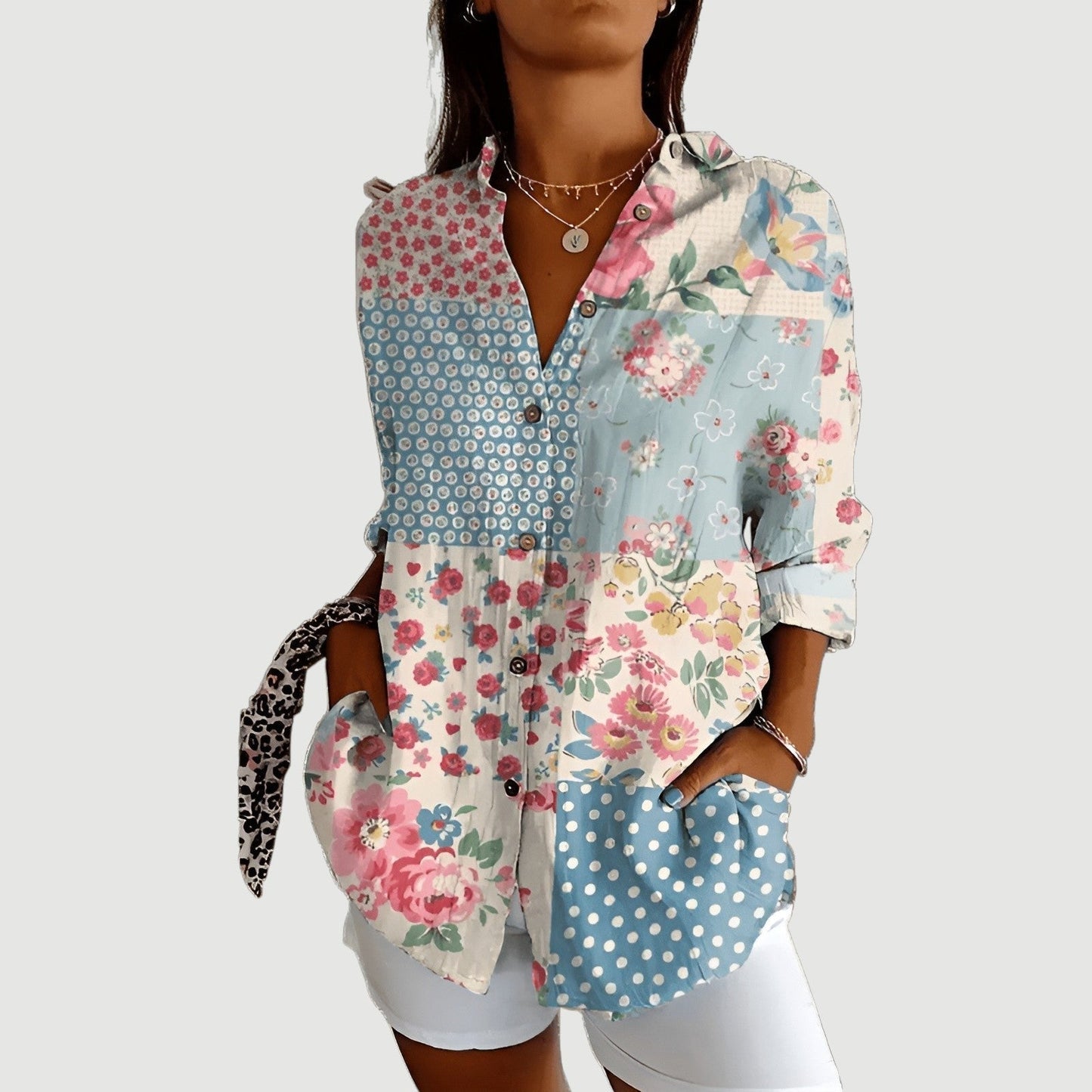 Liv | Artistic Floral Blouse