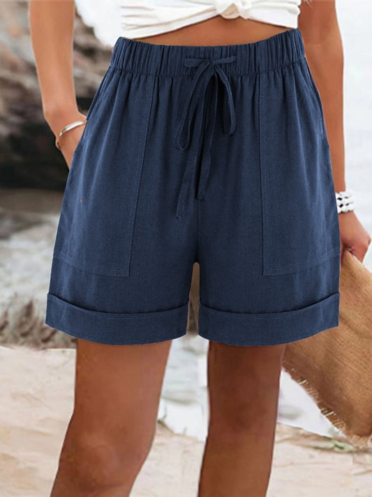 Miren | Cotton Linen Vacation Shorts