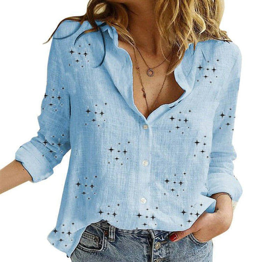 QUINN | Classic Printed Blouse - Alira - Boutique