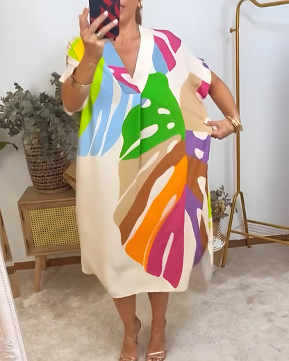 Rianna - Abstract Print Dress - Alira - Boutique