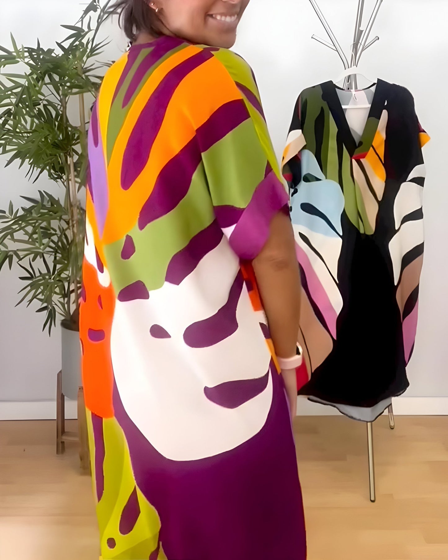Rianna - Abstract Print Dress - Alira - Boutique