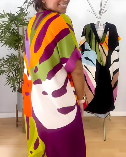Rianna - Abstract Print Dress - Alira - Boutique