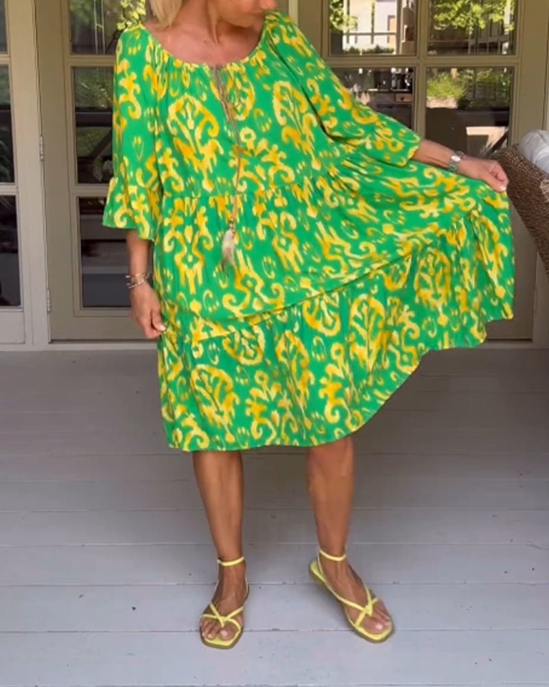 Rica - Relaxed Printed Dress - Alira - Boutique