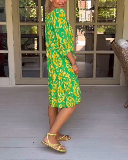 Rica - Relaxed Printed Dress - Alira - Boutique
