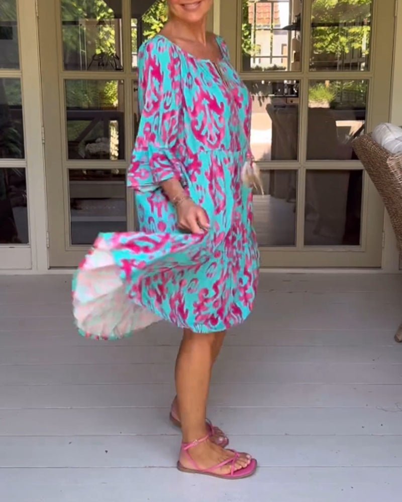 Rica - Relaxed Printed Dress - Alira - Boutique