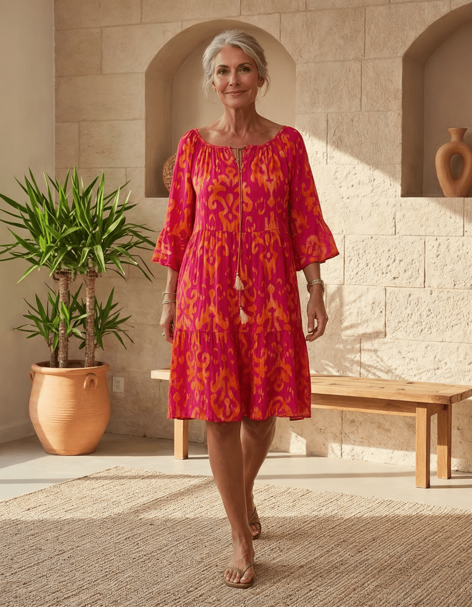 Rica - Relaxed Printed Dress - Alira - Boutique