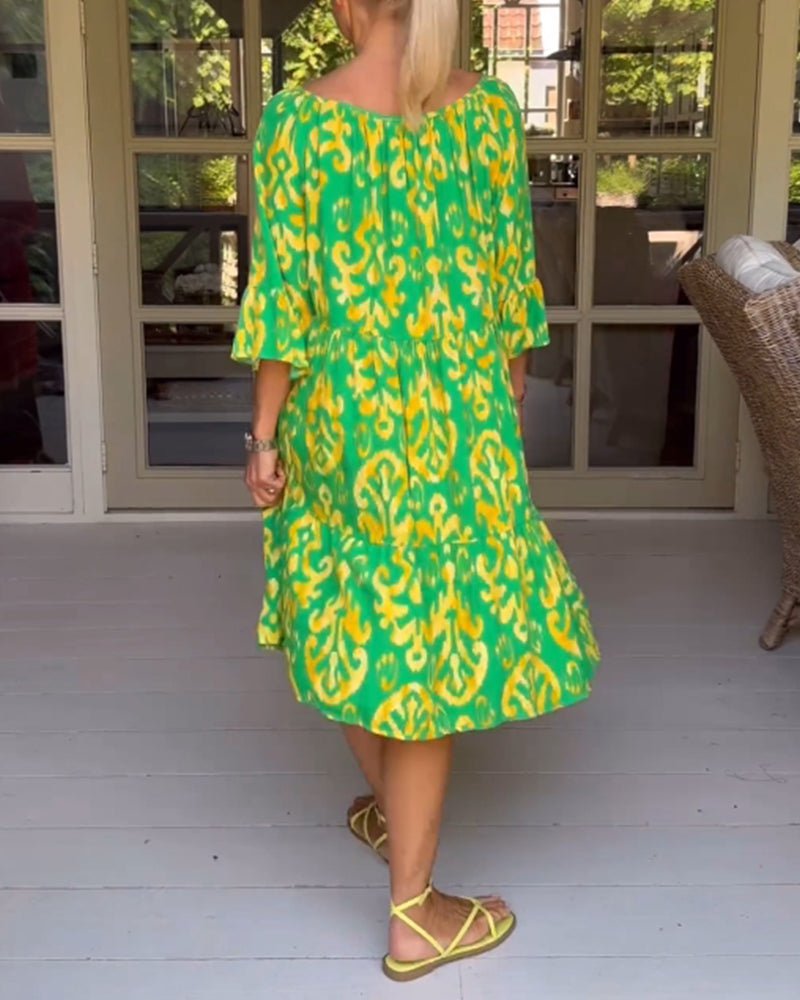 Rica - Relaxed Printed Dress - Alira - Boutique