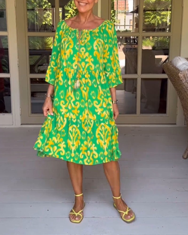 Rica - Relaxed Printed Dress - Alira - Boutique