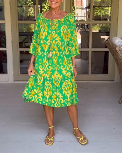 Rica - Relaxed Printed Dress - Alira - Boutique