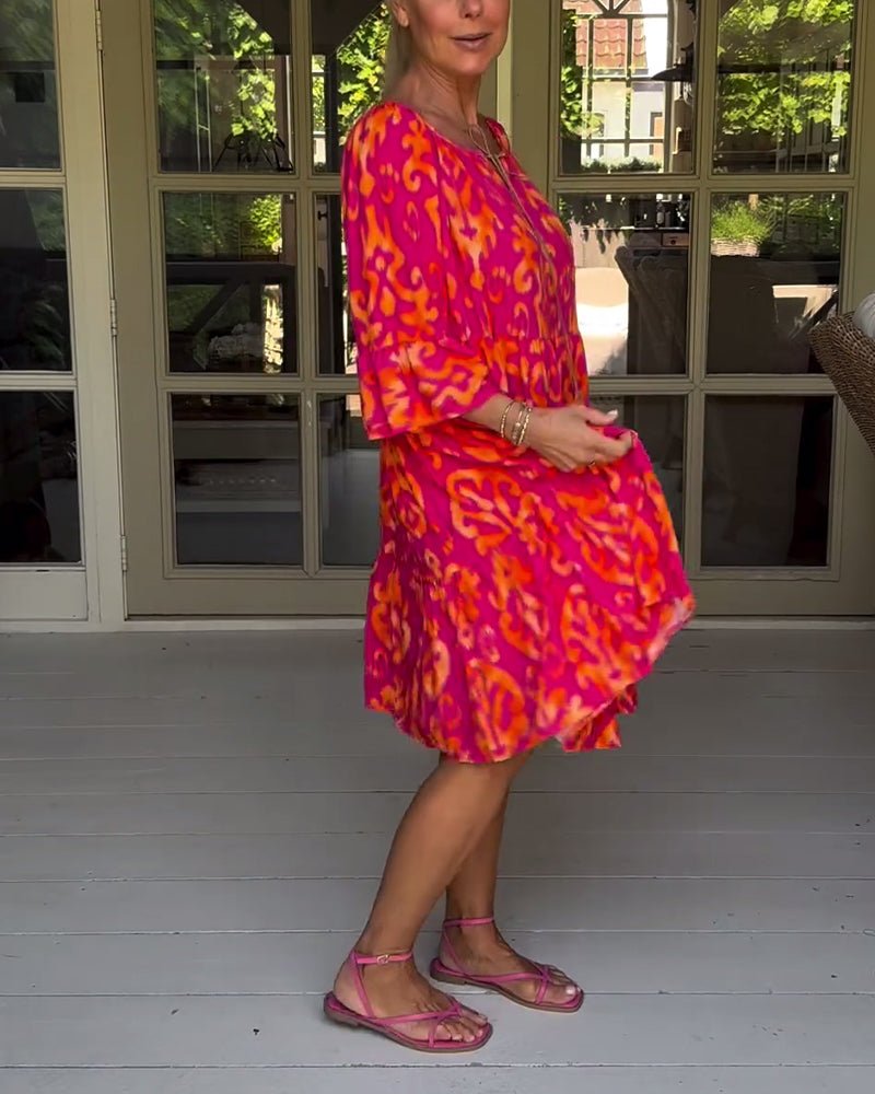 Rica - Relaxed Printed Dress - Alira - Boutique
