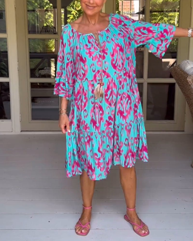 Rica - Relaxed Printed Dress - Alira - Boutique