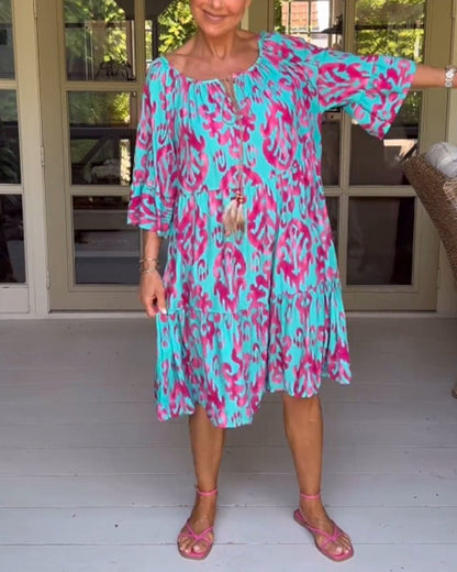 Rica - Relaxed Printed Dress - Alira - Boutique