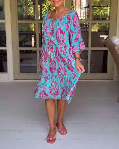 Rica - Relaxed Printed Dress - Alira - Boutique