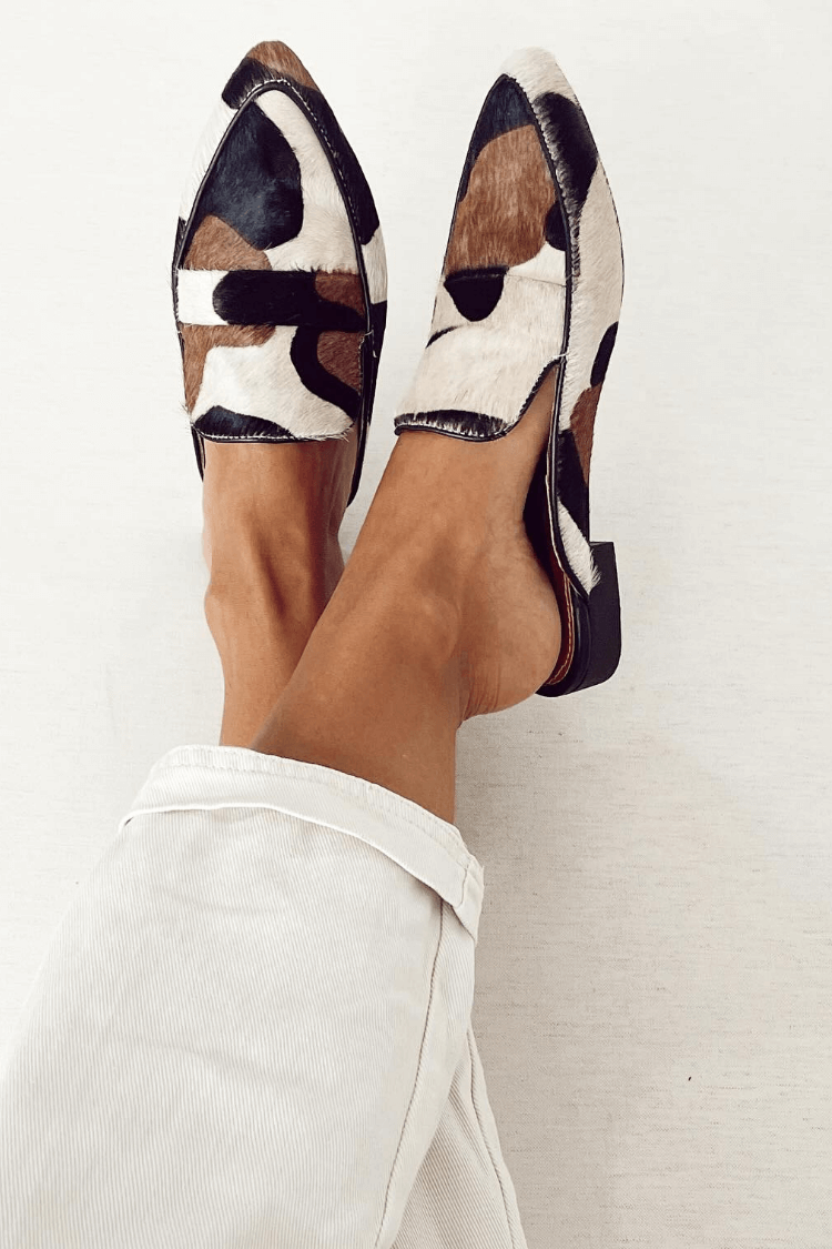 Rory - Cowhide Chic Loafers - Alira - Boutique