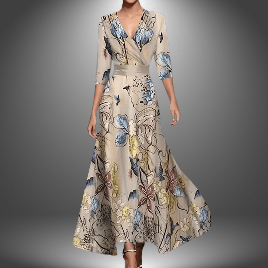 Saffie - Printed Wrap Dress - Alira - Boutique