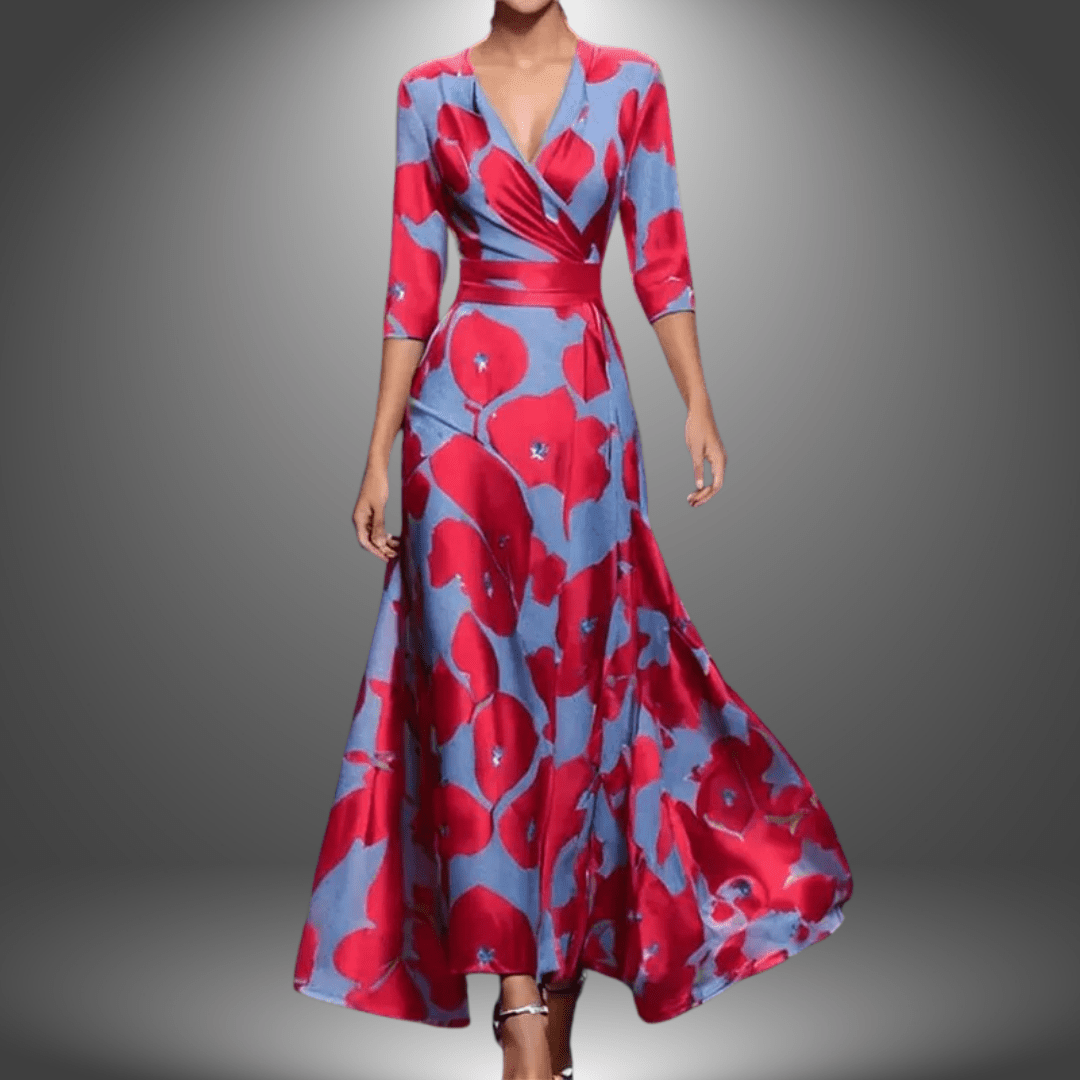 Saffie - Printed Wrap Dress - Alira - Boutique