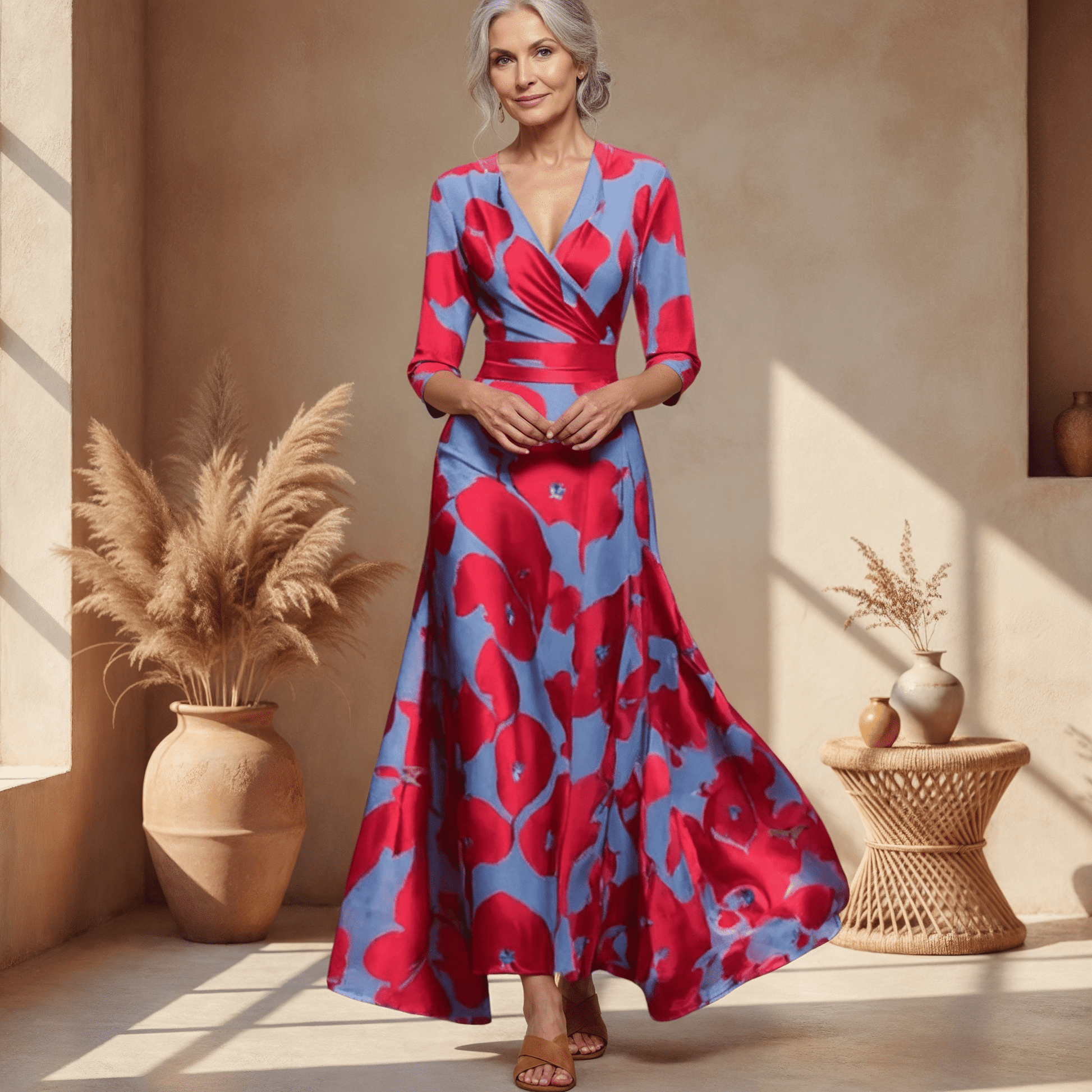 Saffie - Printed Wrap Dress - Alira - Boutique