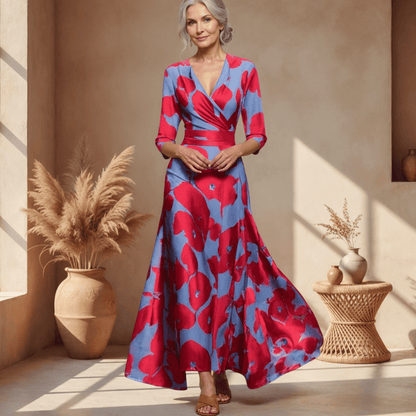 Saffie - Printed Wrap Dress - Alira - Boutique