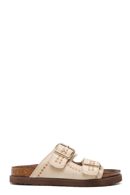 Coraline | Beige Wedge Sandal