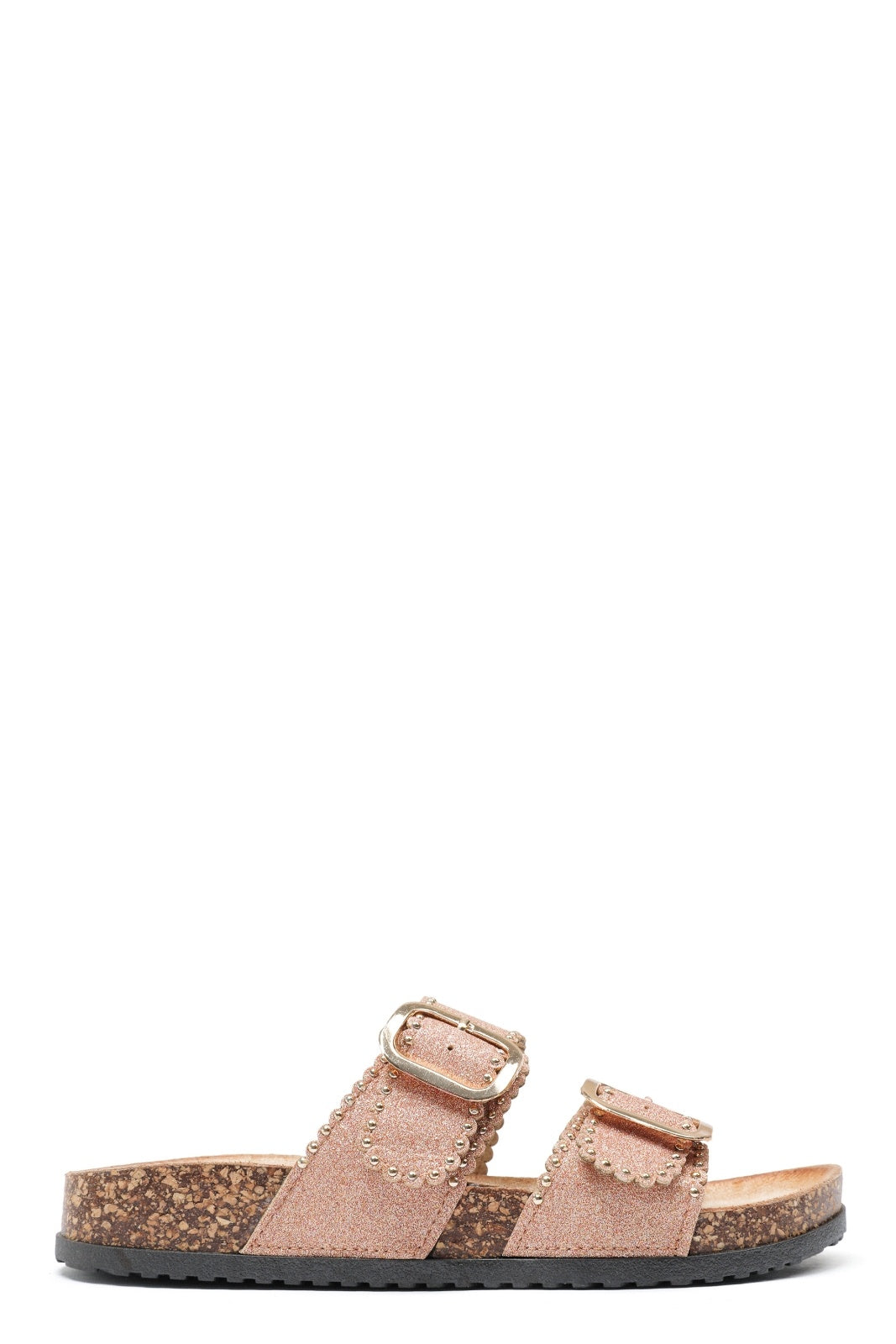 Zinaida | Rose Champagne Wedge Sandal